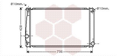 VAN WEZEL Radiaator,mootorijahutus 53002419